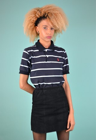 VINTAGE 90'S RALPH LAUREN STRIPED POLO TOP