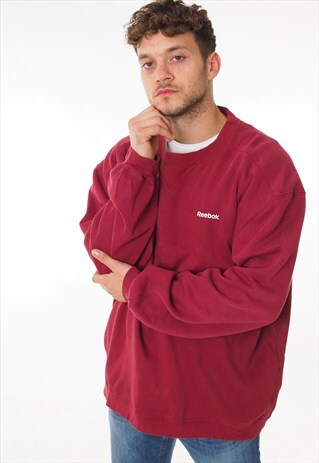 reebok sweatshirt red