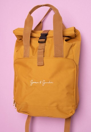 G&G UNISEX SIGNATURE TWIN HANDLE ROLL-TOP BACKPACK