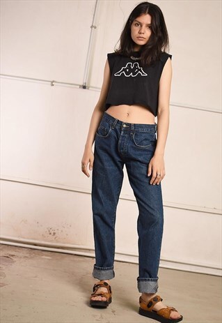 90'S RETRO MOMS FESTIVAL DENIM JEANS