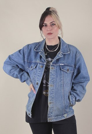 VINTAGE GUESS 90'S DENIM JACKET OVERSIZED /A6019