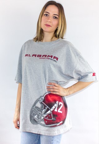 VINTAGE OVERSIZED ALABAMA FOOTBALL T-SHIRT