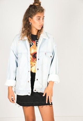 VINTAGE 80S LEVIS WINTER SHEEPSKIN JACKET / R1200C408