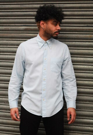VINTAGE ARMANI JEANS BLUE SHIRT