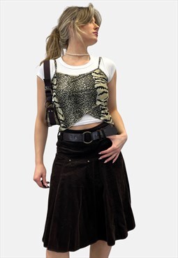 Vintage Corduroy Skirt -S/M