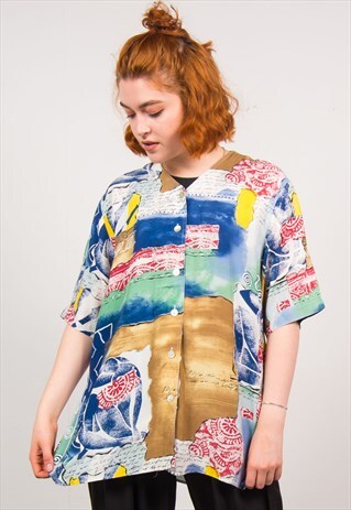 VINTAGE 90'S PATTERNED SHIRT