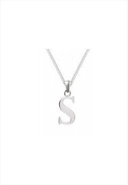 Personalised Initial Necklace, Name Necklace in Silver. 