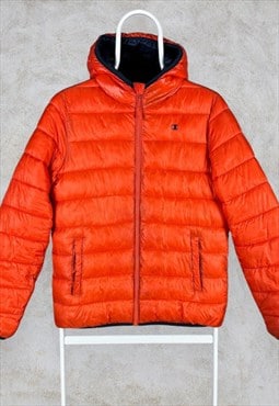 Champion Puffer Jacket Orange Women's Small