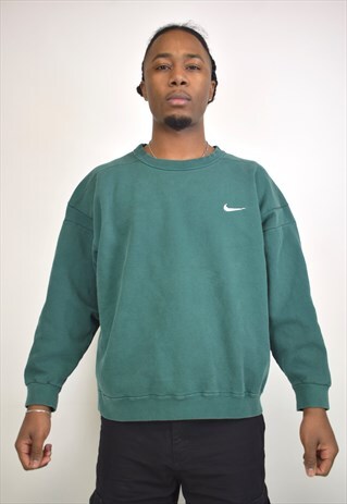 VINTAGE 90S NIKE GREEN SWEATSHIRT