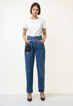 Vintage MOMs Medium Waisted Straight Denim Jeans 4373