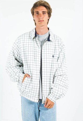 VINTAGE 80S REVERSIBLE NAUTICA HARRINGTON JACKET / S1571
