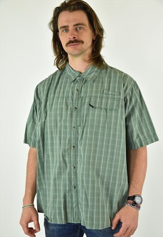 VINTAGE 90'S WRANGLER GREEN BUTTONDOWN SHIRT SIZE XXL