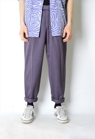 VINTAGE 90S PURPLE PANTS. MADE IN PORTUGAL