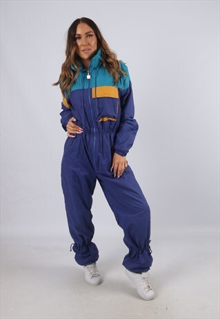 VINTAGE RODEO FULL SKI SUIT SNOW SPORTS UK 12 M (X2H)