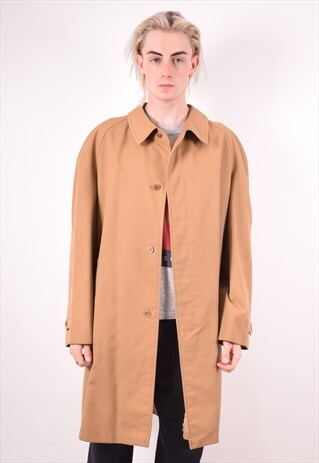 CHRISTIAN DIOR MENS VINTAGE COAT XL BROWN 90S