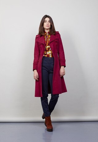VINTAGE 70S PURPLE CORDUROY MAC