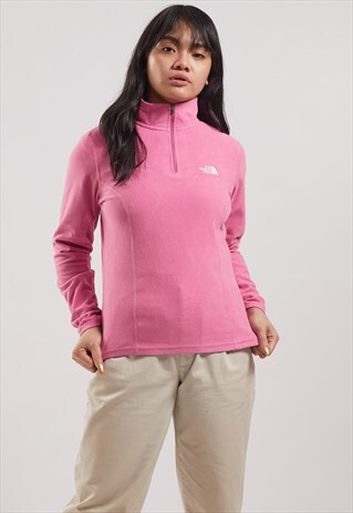 VINTAGE THE NORTH FACE 1/4 ZIP FLEECE SWEATSHIRT