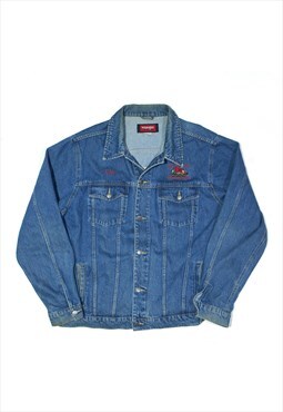 WRANGLER HERO Denim Jacket Blue 90s Mens 2XL