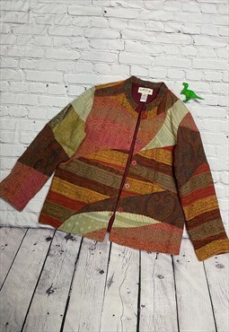 Patchwork Wool Jacket Size L