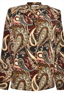 Vintage Paisley Print Multi-Colour Alfred Dunner Printed Shi