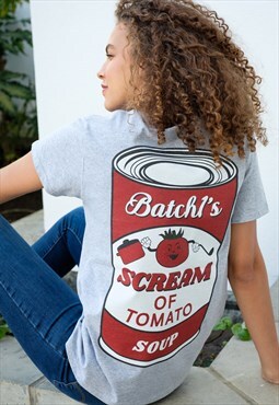 Scream of Tomato Soup Women's Halloween Slogan T-Shirt
