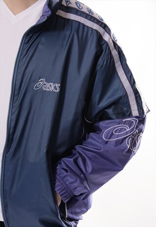 VINTAGE VTG RARE ASICS SHELL JACKET LOGO OVERSIZED 12956