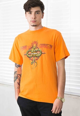 VINTAGE HARLEY DAVIDSON T-SHIRT LOGO 90S M 7