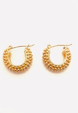 Menda speckled huggie hoop earrings jewellery