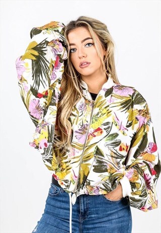 VINTAGE FLORAL BOMBER JACKET J51