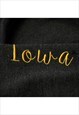 VINTAGE IOWA HAWKEYES GREY LOGO HOODIE WOMENS