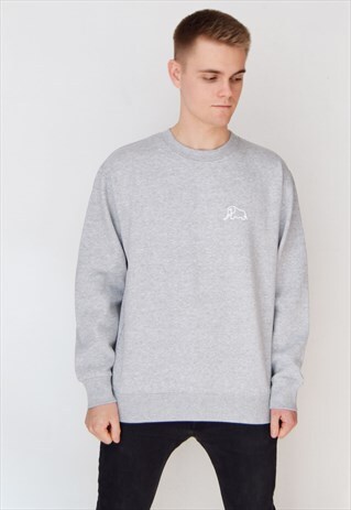 GREY ELEPHANT (WHITE) SWEATSHIRT