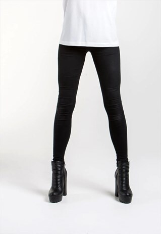 ESSENTIAL SLIM SKINNY DENIM JEANS - BLACK