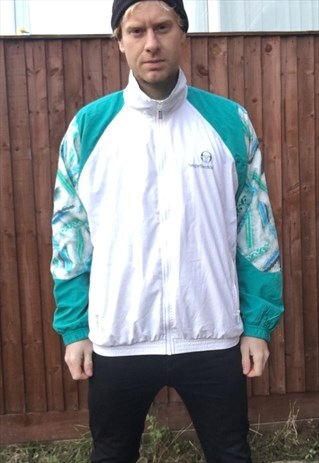 VINTAGE SERGIO TACCHINI TRACKSUIT JACKET SHELL BOMBER L