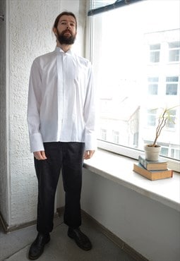 Vintage White Suit Shirt
