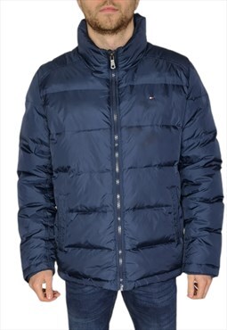  Tommy Hilfiger Puffer In Navy Blue Size Large