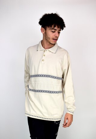 VINTAGE 90'S 1/4 BUTTON SWEATSHIRT