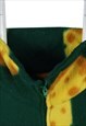 VINTAGE 90'S SIMPLY STYLED FLEECE JUMPER CHEESE QUARTER ZIP