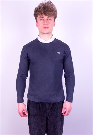 VINTAGE LACOSTE JUMPER IN BLACK