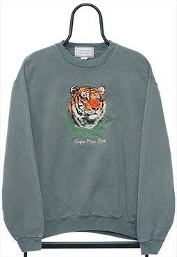 Vintage Cape May Zoo Tiger Sweatshirt Womens