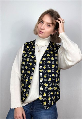ICEBERG X WOODSTOCK PRINTED GILET