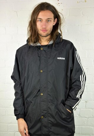 VINTAGE 90'S ADIDAS PADDED COAT WITH HOOD