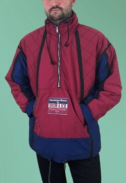 Vintage Ski Jacket 90s Ski Jacket Patterned Funky Colourful