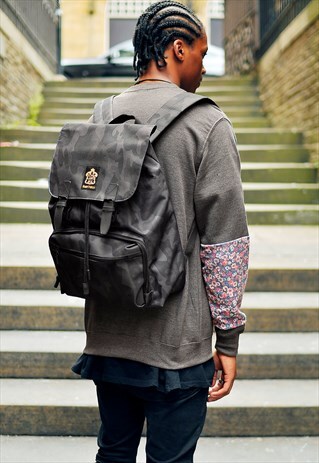 CAMOUFLAGE LAPTOP BACKPACK CAMO RUCKSACK