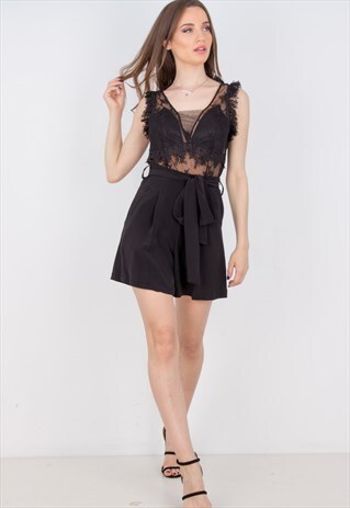 SELF-TIE SHORTS