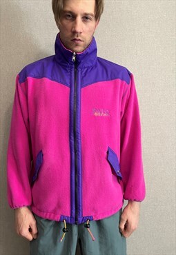 BAILO Rock Line Vintage Multicolour Fleece SKI Jacket sz 54