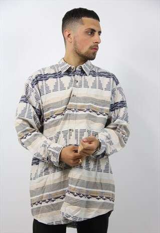 VINTAGE PATTERNED FLANNEL SHIRT