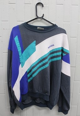 Vintage 80'S RARE Adidas Colourblock Sweatshirt / Sweater.