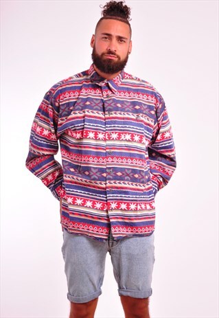 VINTAGE AZTEC FESTIVAL SHIRT