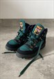 Vintage 80s style Kastinger Hiking boots in turquoise 