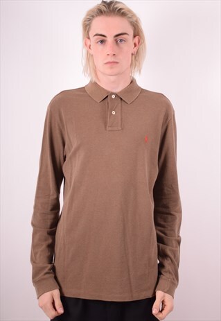 POLO RALPH LAUREN MENS VINTAGE POLO SHIRT LARGE 90S